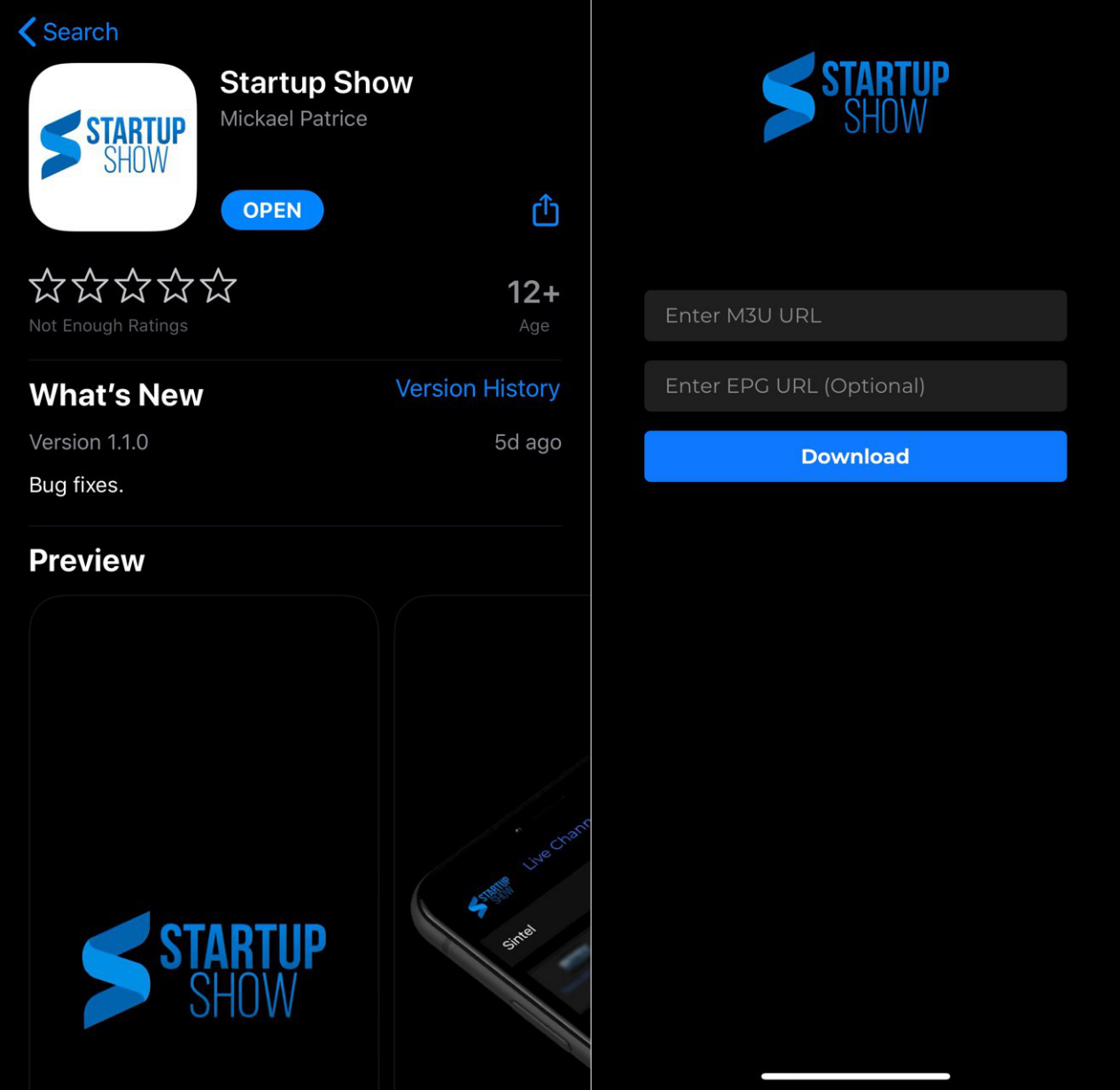 Enter link and login